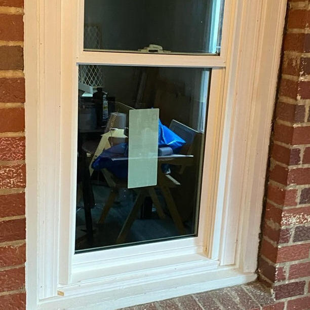 After - pass-through window, West End After: Pella double-hung between dining room and porch, West End, Decatur IL