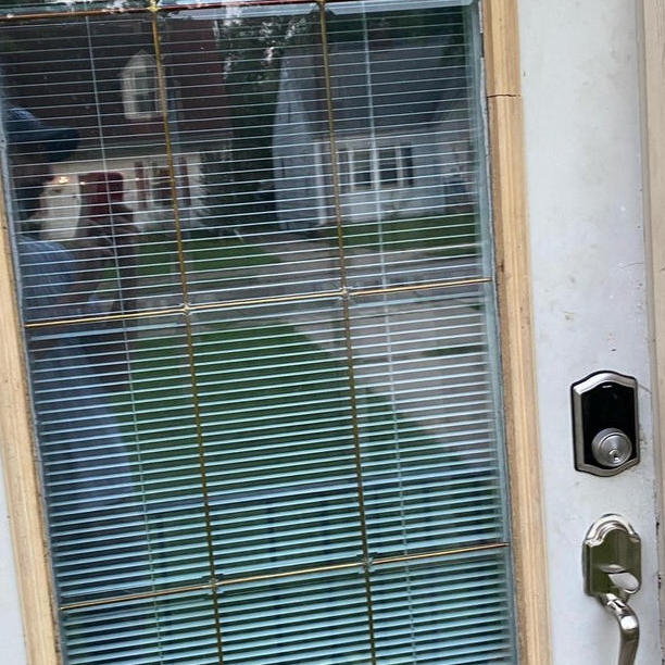 Before - front door, West End Before: old front door with glass insert, West End, Decatur IL